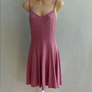 American Eagle Outfitters Pink Striped Mini Dress